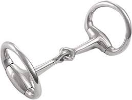 Bit - Mammoth Donkey Eggbutt Snaffle, 5" Solid Mouth