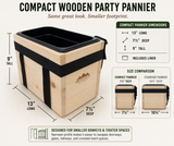 Party Panniers - Wooden (Set of 2)