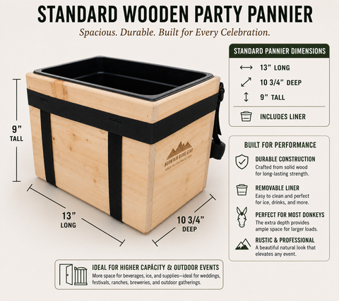 Party Panniers - Wooden (Set of 2)