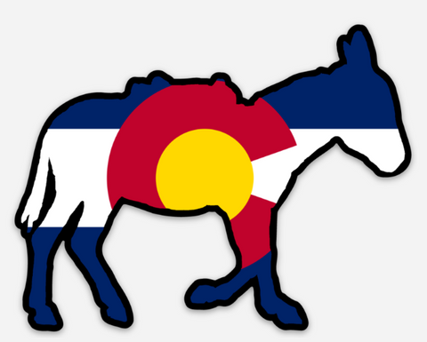 Colorado Donkey Sticker