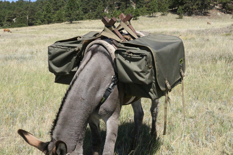 Granite Trail Canvas Pack Slings- Backcountry Horse and Mule Packing,  Camping, and Hunting Equipment